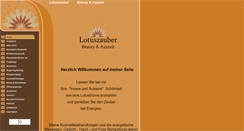 Desktop Screenshot of lotus-zauber.de